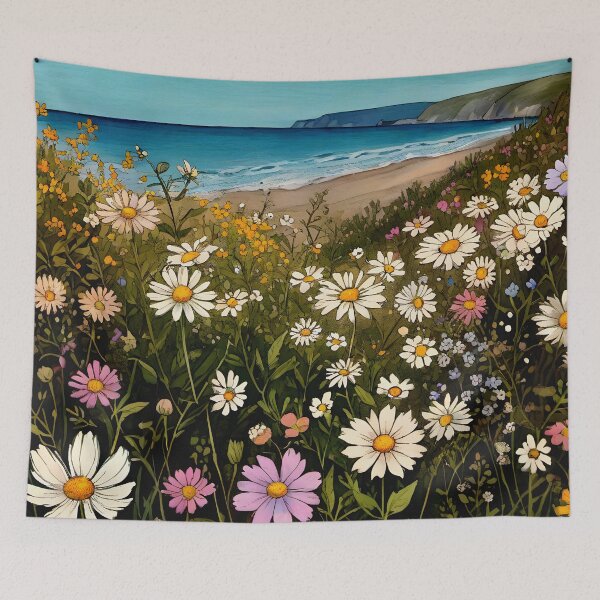 Item preview, Cottagecore Wildflowers Coastal Boho Style Countryside 3 of 4 designed and sold by Beachy.
