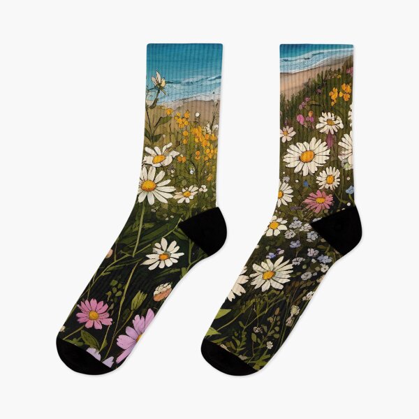 Artikelvorschau, Cottagecore Wildblumen Küsten-Boho-Stil Land 3 von 4 entworfen und verkauft von Beachy.