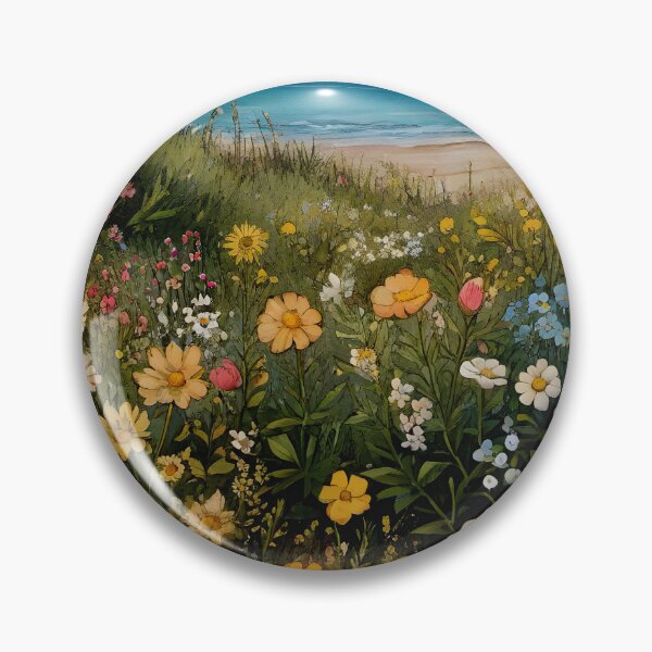 Item preview, Cottagecore Wildflowers Coastal Boho Style Countryside 4 of 4 designed and sold by Beachy.