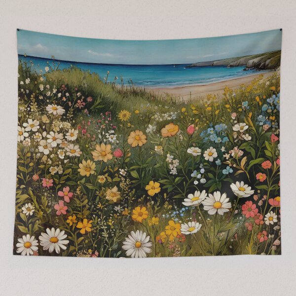 Item preview, Cottagecore Wildflowers Coastal Boho Style Countryside 4 of 4 designed and sold by Beachy.