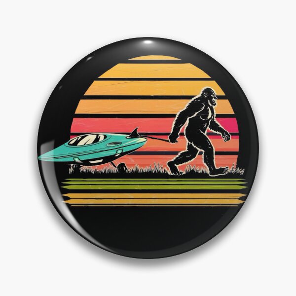 Item preview, Bigfoot Dragging Alien Ship designed and sold by Myra365Art.