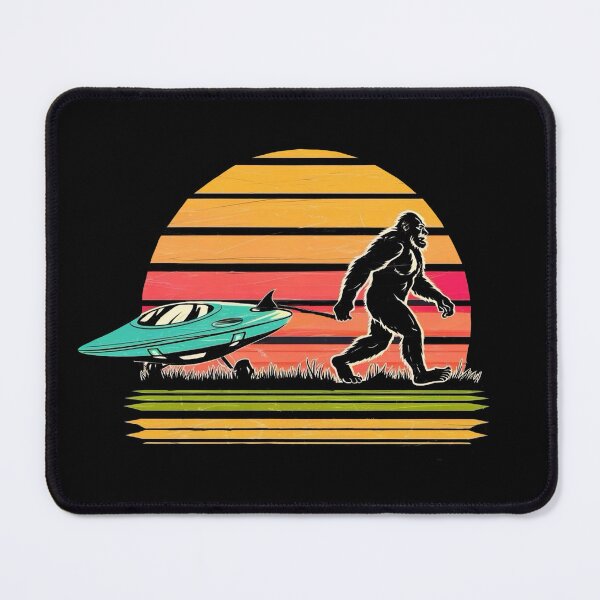 Item preview, Bigfoot Dragging Alien Ship designed and sold by Myra365Art.