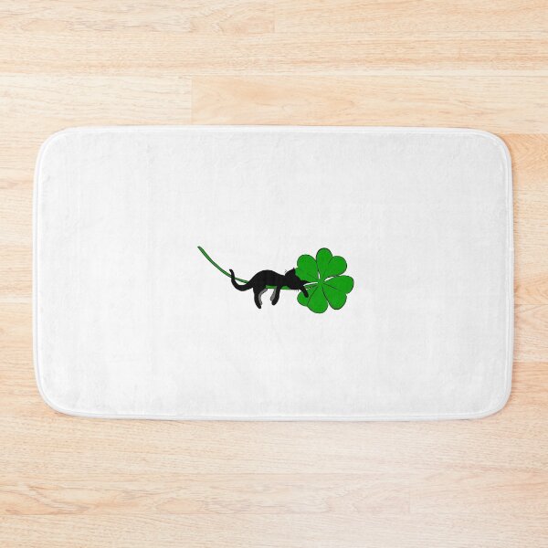 Item preview, Black cat and a 4 leaf clover designed and sold by oddsNsods.