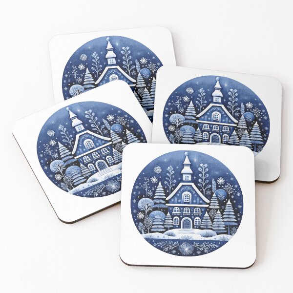 Item preview, Blue and white Christmas designed and sold by PrettyBananas.