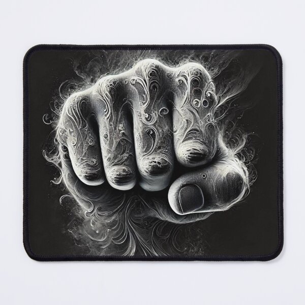 Item preview, Ethereal Clenched Fist on Black Background designed and sold by Blink Art Studio.