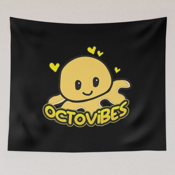 Item preview, Octovibes Happy Cute Octopus Plushie designed and sold by SleekVisuals.