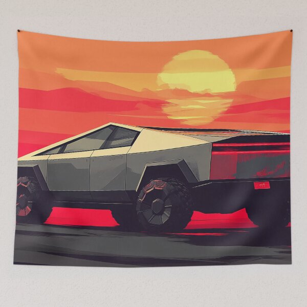 Item preview, Tesla Cybertruck II  -  Pop Art designed and sold by AutoPopStudio.