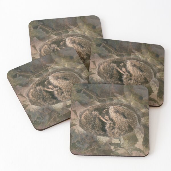 Item preview, Dormouse Sleeping Woodland Wildlife Digital Collage designed and sold by SoulscapeStudio.