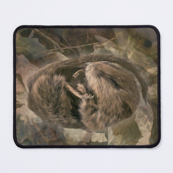 Item preview, Dormouse Sleeping Woodland Wildlife Digital Collage designed and sold by SoulscapeStudio.