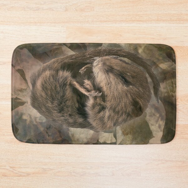 Item preview, Dormouse Sleeping Woodland Wildlife Digital Collage designed and sold by SoulscapeStudio.