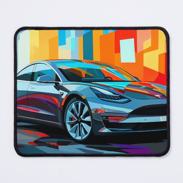 Artikelvorschau, Tesla Model 3 II - Pop Art entworfen und verkauft von AutoPopStudio.