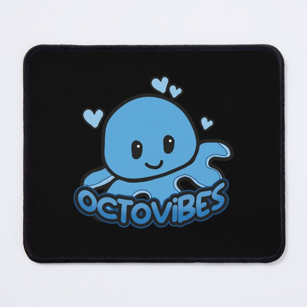 Item preview, Octovibes Happy Cute Blue Octopus Plushie designed and sold by SleekVisuals.