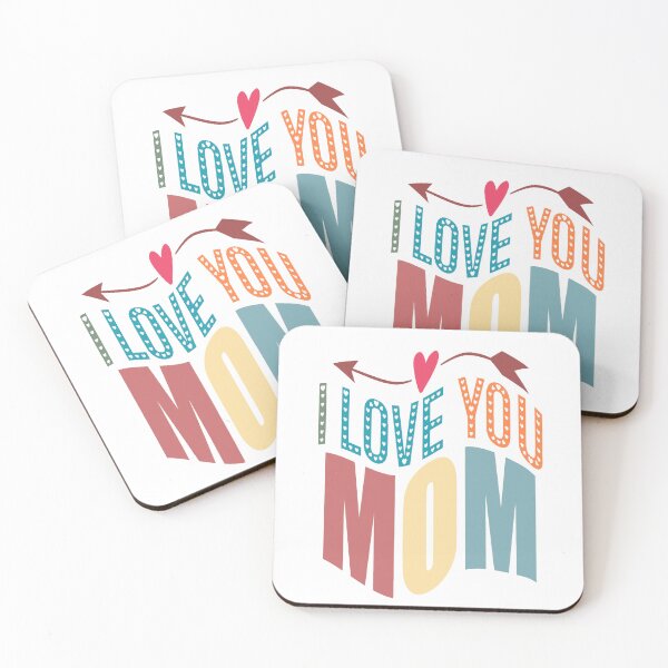 Item preview, Colorful I Love You Mom & heart & Arrow designed and sold by adlkh.