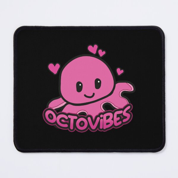Item preview, Octovibes Happy Cute Pink Octopus Plushie designed and sold by SleekVisuals.