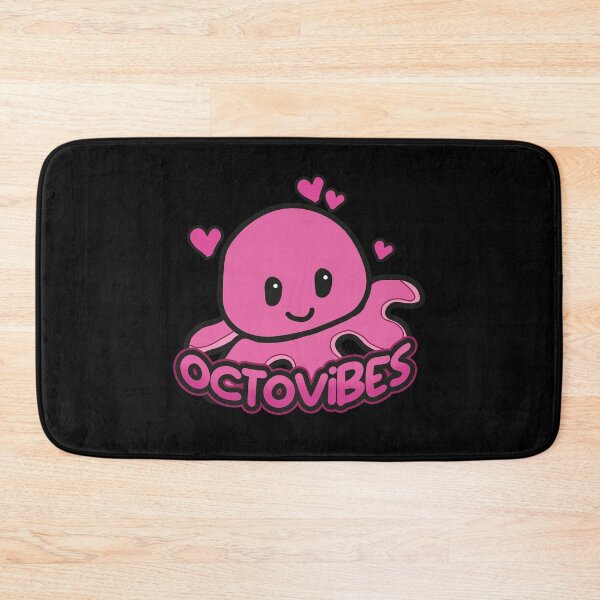 Item preview, Octovibes Happy Cute Pink Octopus Plushie designed and sold by SleekVisuals.
