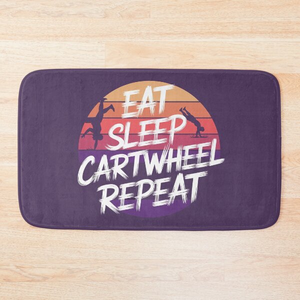 Item preview, Eat Sleep Cartwheel Repeat Funny Gymnastics Gift designed and sold by Verycutethings.