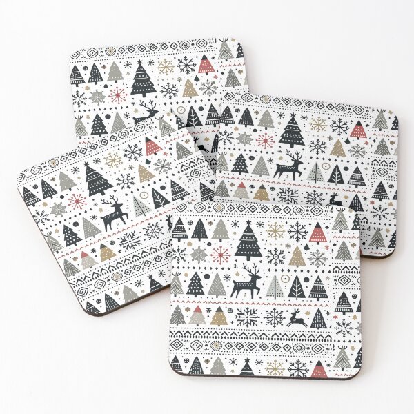 Item preview, Scandinavian Christmas Winter Elements with Reindeer designed and sold by HandicraftArt.