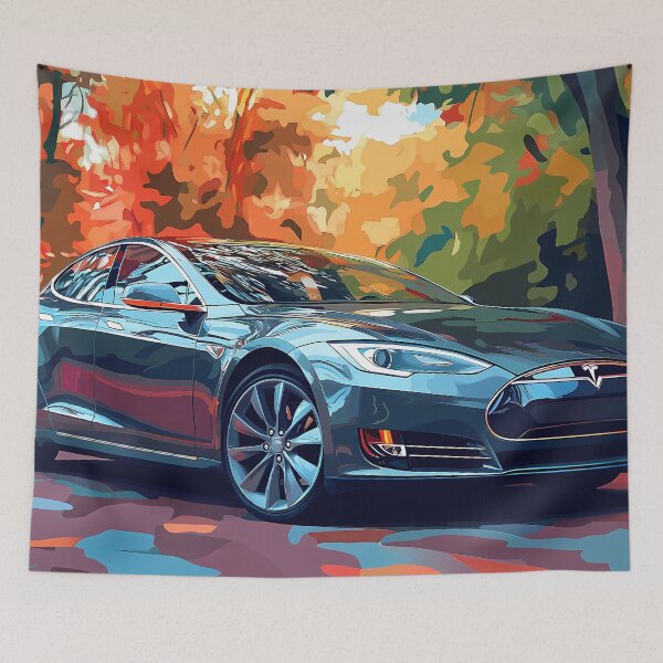 Item preview, Tesla Model S II  -  Pop Art designed and sold by AutoPopStudio.