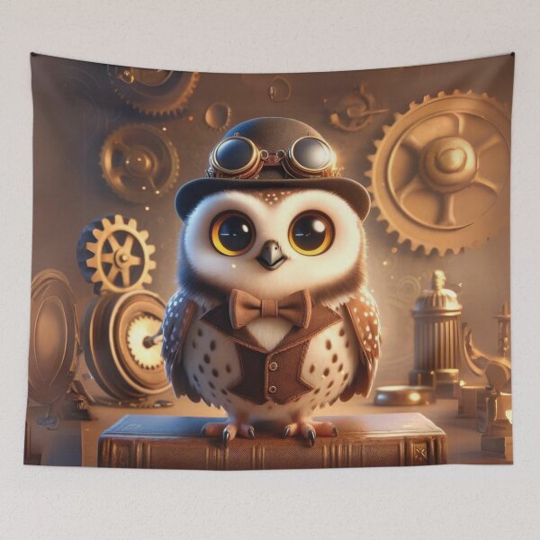 Item preview, Steampunk Burrowing Owl designed and sold by Sillytoe.
