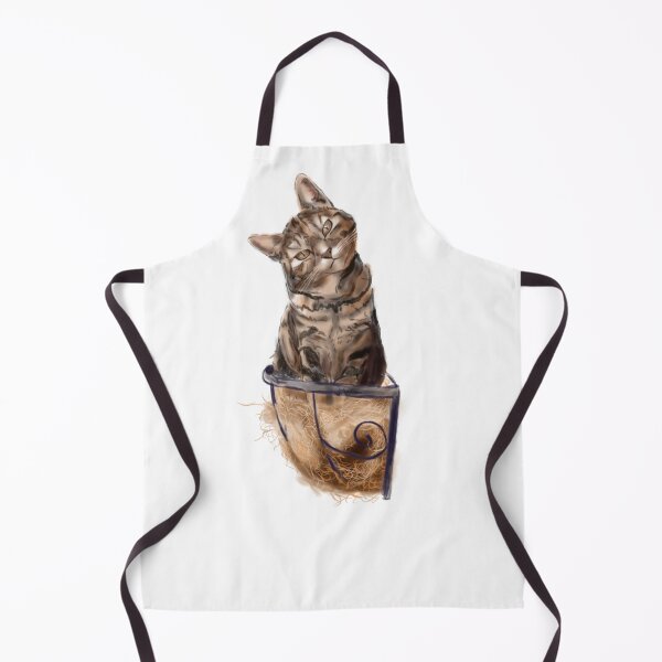 Item preview, Curious Cat in a Basket designed and sold by QuirkyCritterCo.