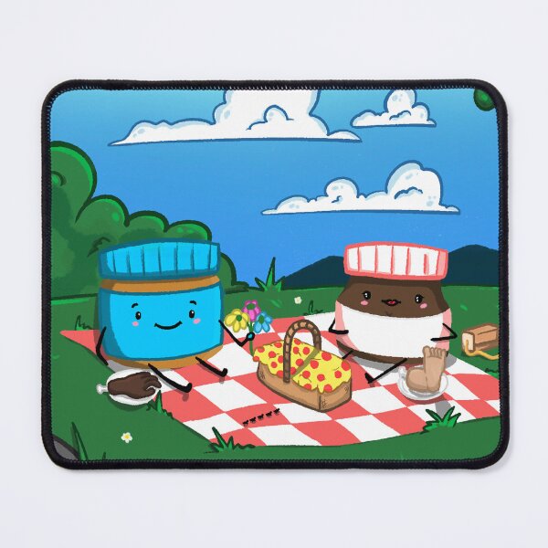 Item preview, Peanut Butter & Nutella on a picnic as Jelly watches from afar designed and sold by AshsPixels.