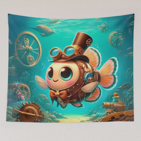 Item preview, Steampunk Butterfly Fish designed and sold by Sillytoe.
