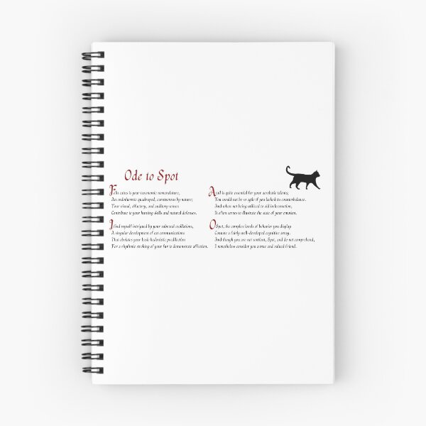 Item preview, cat poem designed and sold by alxandromeda.