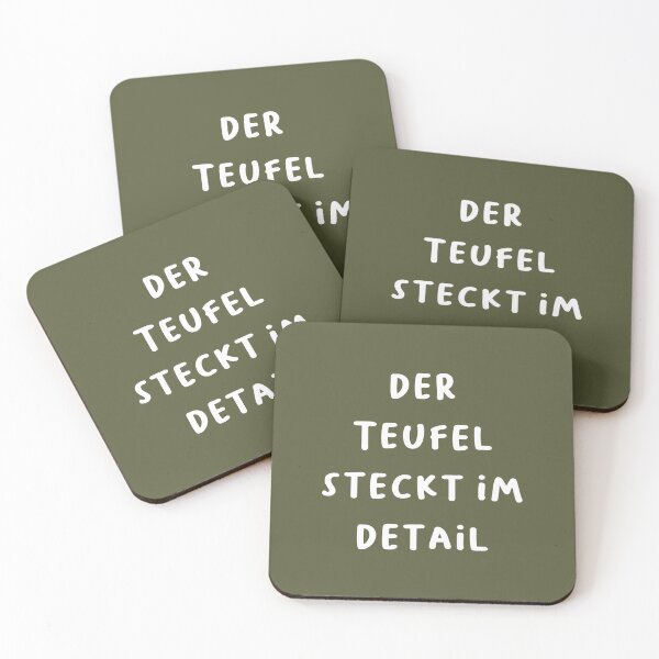 Item preview, "Der Teufel steckt im Detail." (The devil is in the details.) | German Phrases | Minimalist Design designed and sold by RM-Journey.