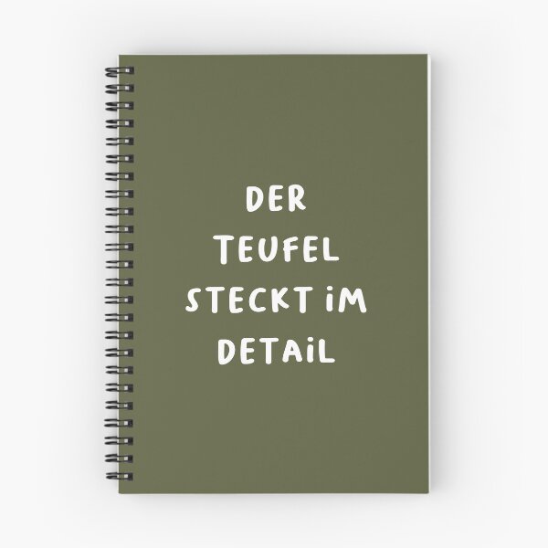 Item preview, "Der Teufel steckt im Detail." (The devil is in the details.) | German Phrases | Minimalist Design designed and sold by RM-Journey.