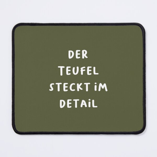 Item preview, "Der Teufel steckt im Detail." (The devil is in the details.) | German Phrases | Minimalist Design designed and sold by RM-Journey.