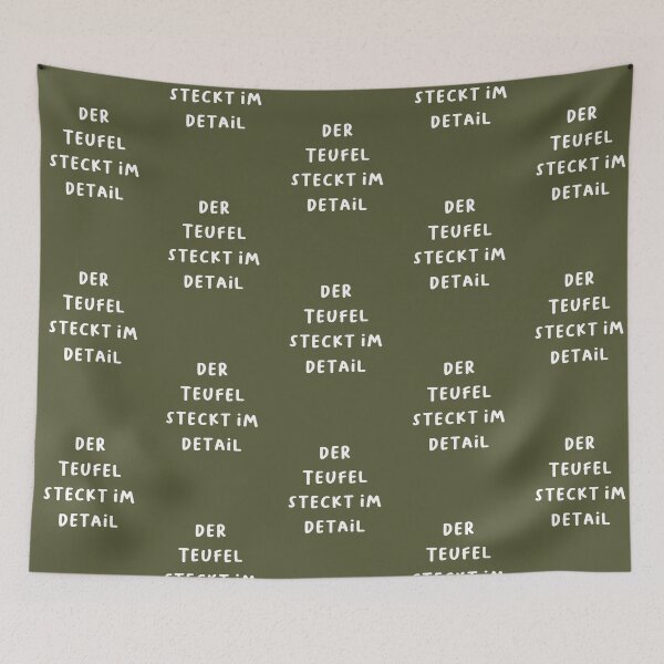 Item preview, "Der Teufel steckt im Detail." (The devil is in the details.) | German Phrases | Minimalist Design designed and sold by RM-Journey.