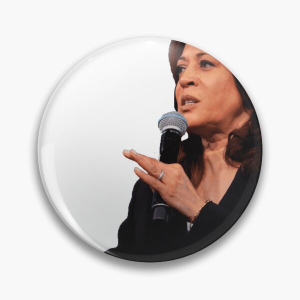 Item preview, Kamala Harris Stands With Microphone In Hand designed and sold by EricIsTired.