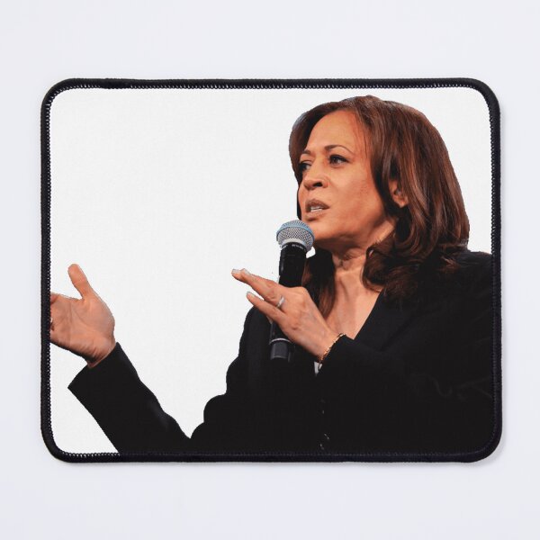 Item preview, Kamala Harris Stands With Microphone In Hand designed and sold by EricIsTired.