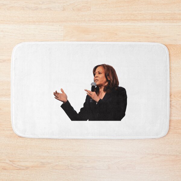 Item preview, Kamala Harris Stands With Microphone In Hand designed and sold by EricIsTired.