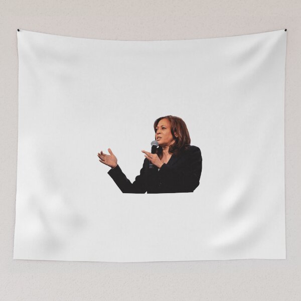 Item preview, Kamala Harris Stands With Microphone In Hand designed and sold by EricIsTired.