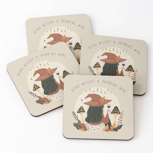Item preview, Being Witchy & Drinking Wine designed and sold by Cozy Nerdy Things.