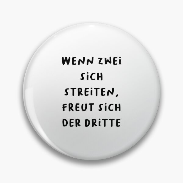 Item preview, "Wenn zwei sich streiten, freut sich der Dritte." (When two argue, the third rejoices.) | German Phrases | Minimalist Design designed and sold by RM-Journey.