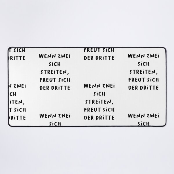 Item preview, "Wenn zwei sich streiten, freut sich der Dritte." (When two argue, the third rejoices.) | German Phrases | Minimalist Design designed and sold by RM-Journey.