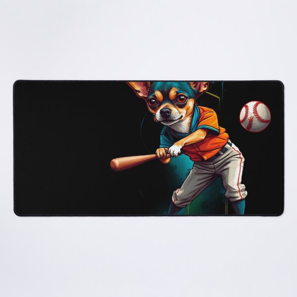 Item preview, Chihuahua dog playing baseball designed and sold by Furrifico.