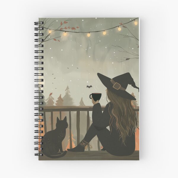 Item preview, Witchy Coffee & Cat designed and sold by Cozy Nerdy Things.