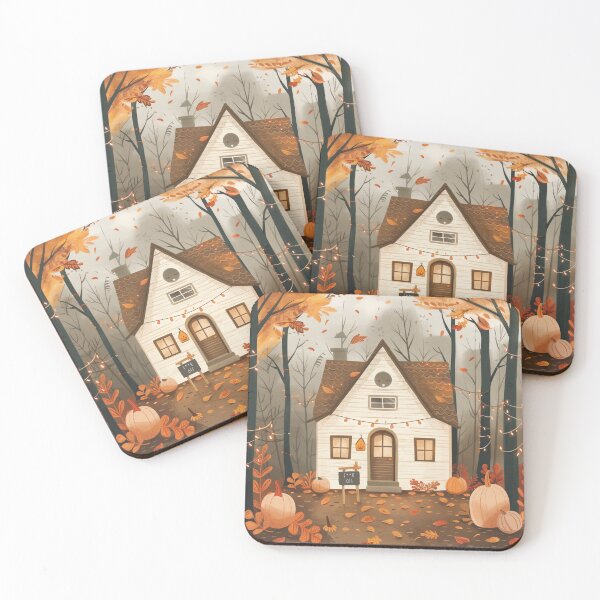 Item preview, Autumn Cottage in the Woods designed and sold by Cozy Nerdy Things.