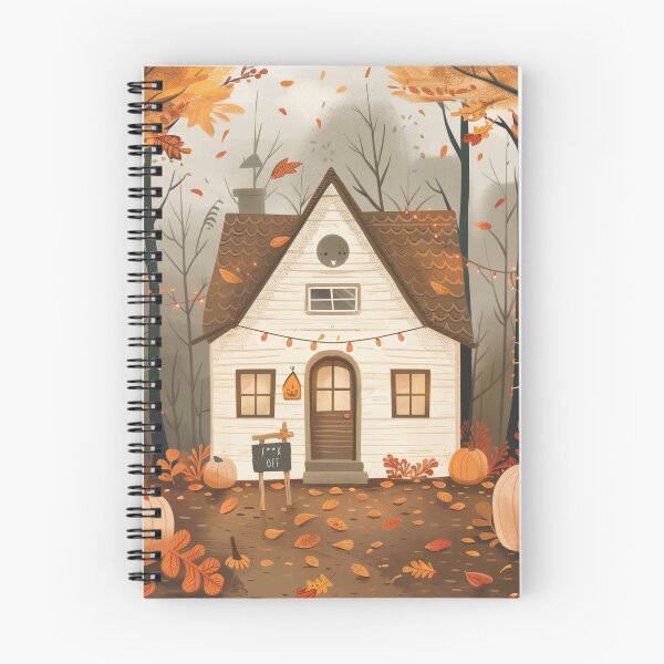 Item preview, Autumn Cottage in the Woods designed and sold by Cozy Nerdy Things.