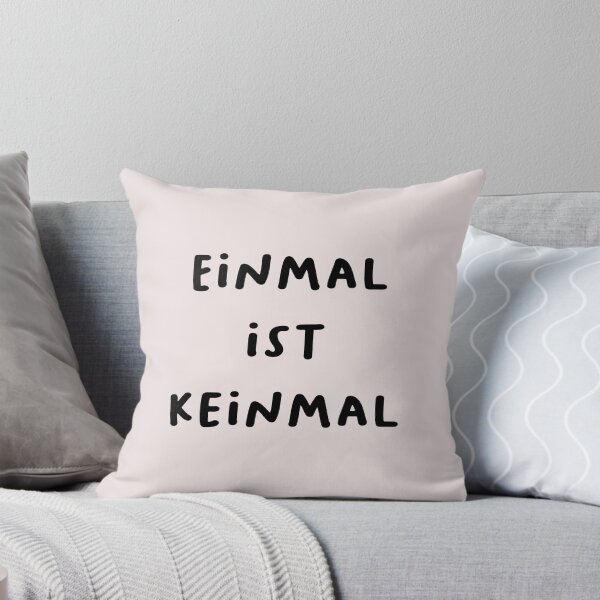 Item preview, "Einmal ist keinmal." (Once doesn't count - meaning one time is not significant.) | German Phrases | Minimalist Design designed and sold by RM-Journey.