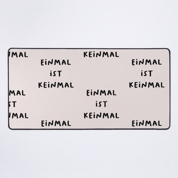 Item preview, "Einmal ist keinmal." (Once doesn't count - meaning one time is not significant.) | German Phrases | Minimalist Design designed and sold by RM-Journey.