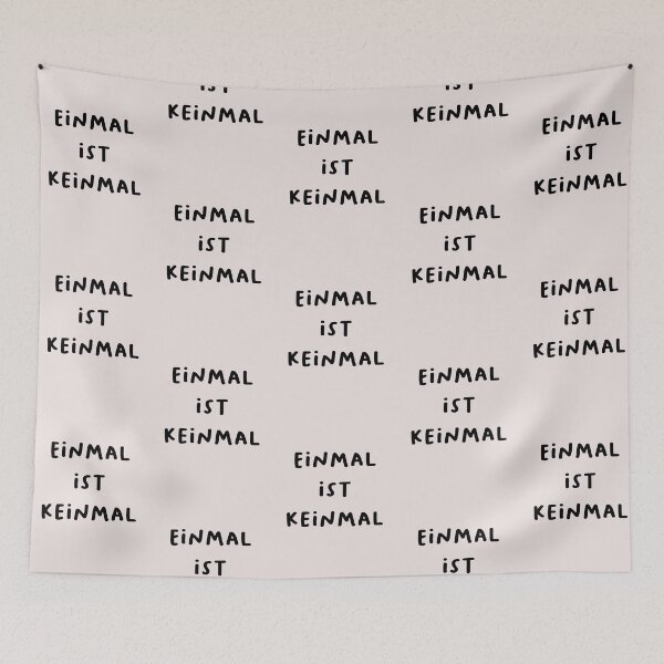 Item preview, "Einmal ist keinmal." (Once doesn't count - meaning one time is not significant.) | German Phrases | Minimalist Design designed and sold by RM-Journey.