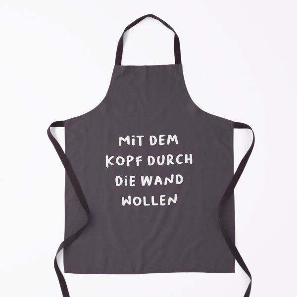 Item preview, "Mit dem Kopf durch die Wand wollen." (Wanting to go through the wall with your head - meaning being stubborn.) | German Phrases | Minimalist Design designed and sold by RM-Journey.
