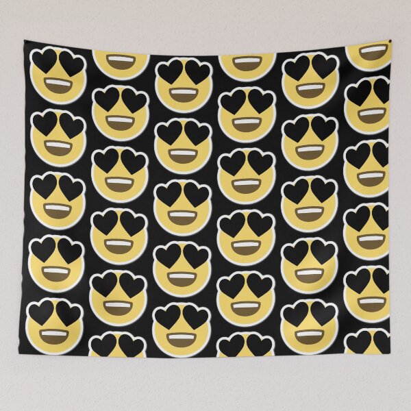 Item preview, Black Heart-Eye Emoji designed and sold by Jennifer Adair.