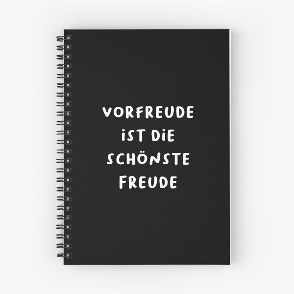 Item preview, "Vorfreude ist die schönste Freude." (Anticipation is the greatest joy.) | German Phrases | Minimalist Design designed and sold by RM-Journey.