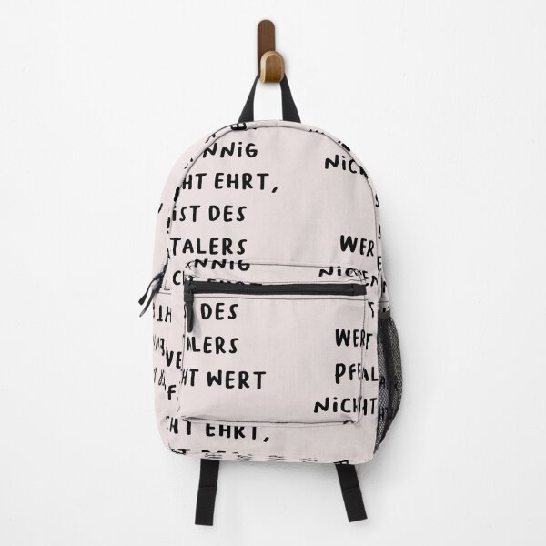 Item preview, "Wer den Pfennig nicht ehrt, ist des Talers nicht wert." (He who does not honor the penny is not worth the dollar.) | German Phrases | Minimalist Design designed and sold by RM-Journey.