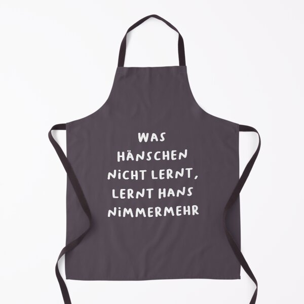 Item preview, "Was Hänschen nicht lernt, lernt Hans nimmermehr." (What little Hans does not learn, big Hans never will.) | German Phrases | Minimalist Design designed and sold by RM-Journey.